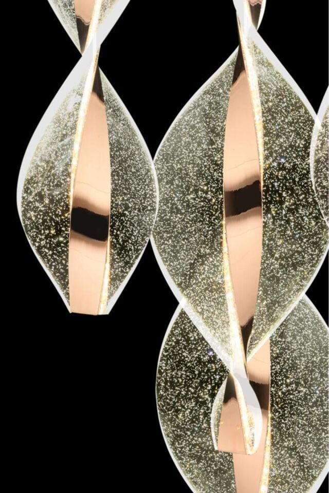Mars 4'lü Kumandalı Gold Led 3 Renk Modern Ledli Avize
