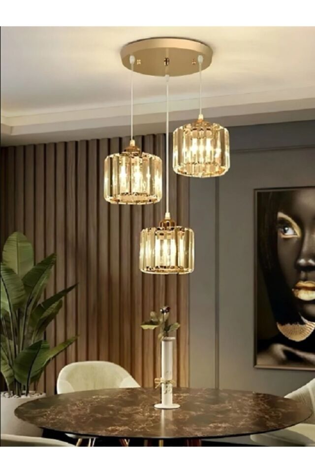 Dolunay 3'lü GOLD Y-12 Kristal