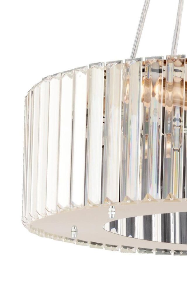Lüx Elmas 45 Cm Gold Kristal Taşlı Avize