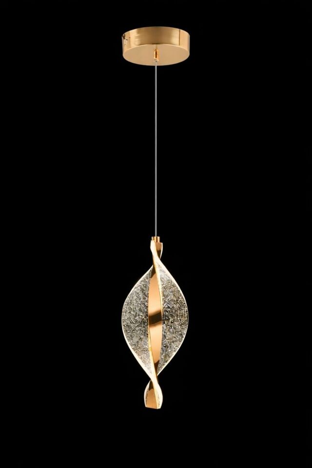 Mars Tekli Gold Led 3 Renk Modern Tekli Ledli Avize